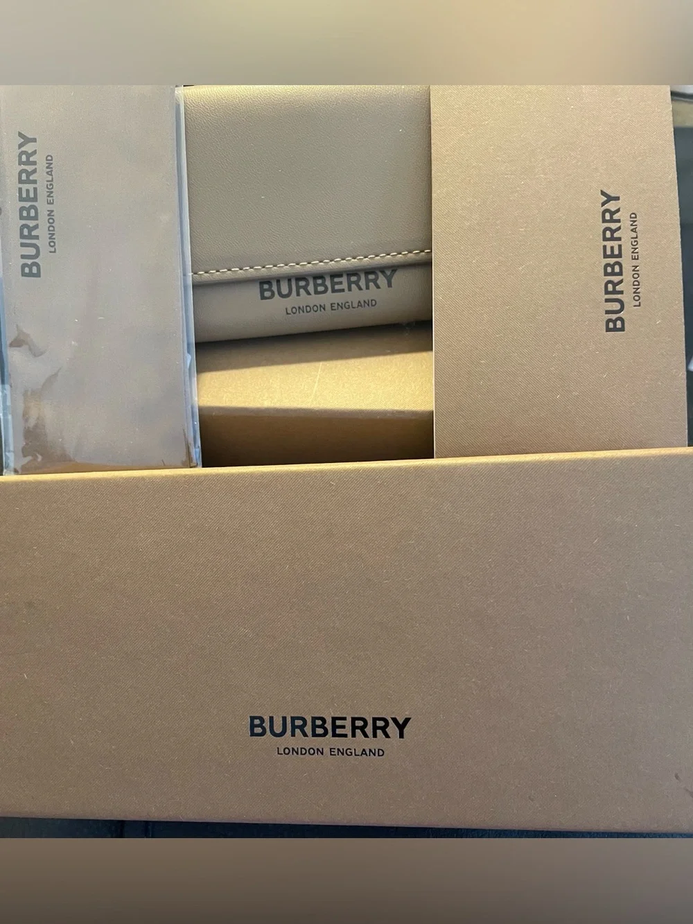 Burberry Beige/Taupe Logo Box Set